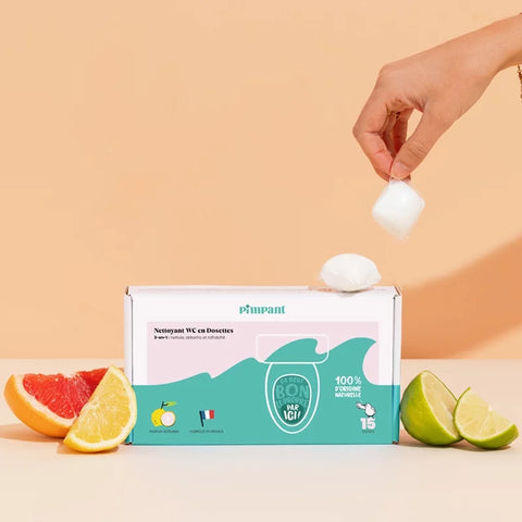 3-in-1-WC-Reiniger Zitrusfrüchte - 15 Stück - Pimpant