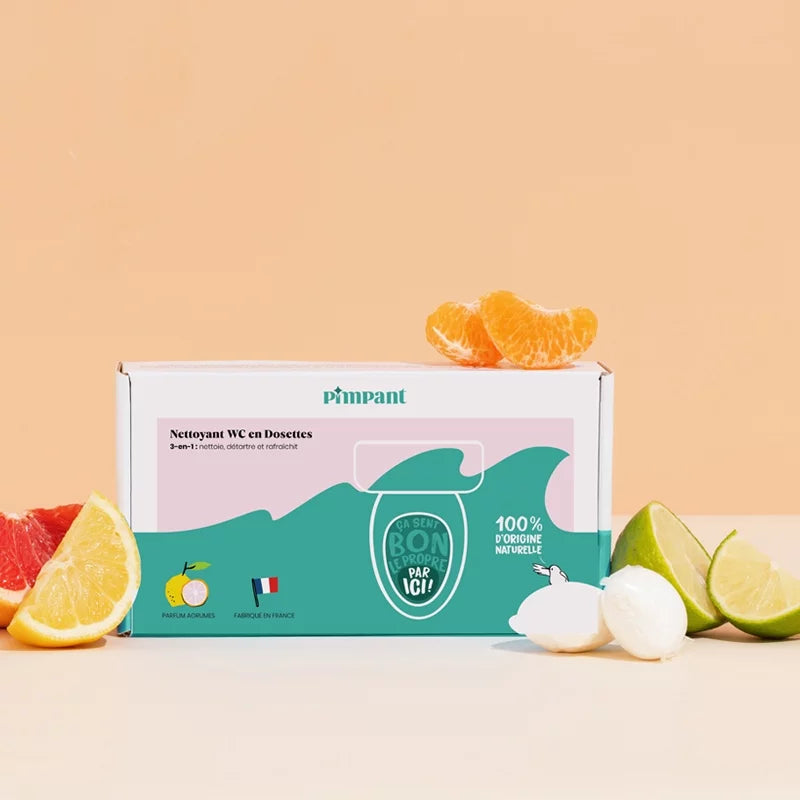 3-in-1-WC-Reiniger Zitrusfrüchte - 15 Stück - Pimpant