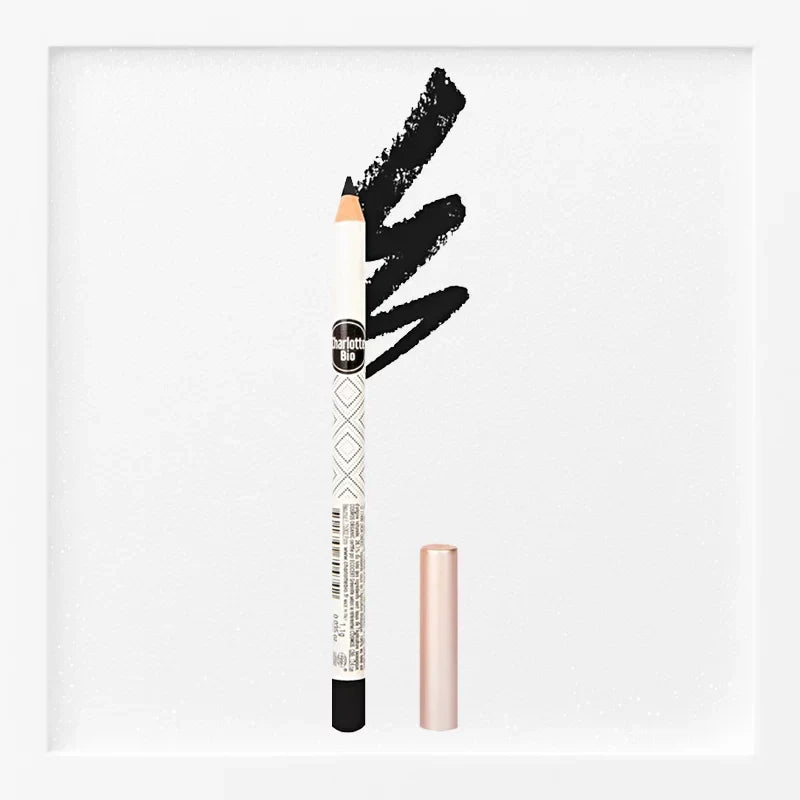 Augenstift mit langem Halt Schwarz BIO - 1.1g - Charlotte Bio
