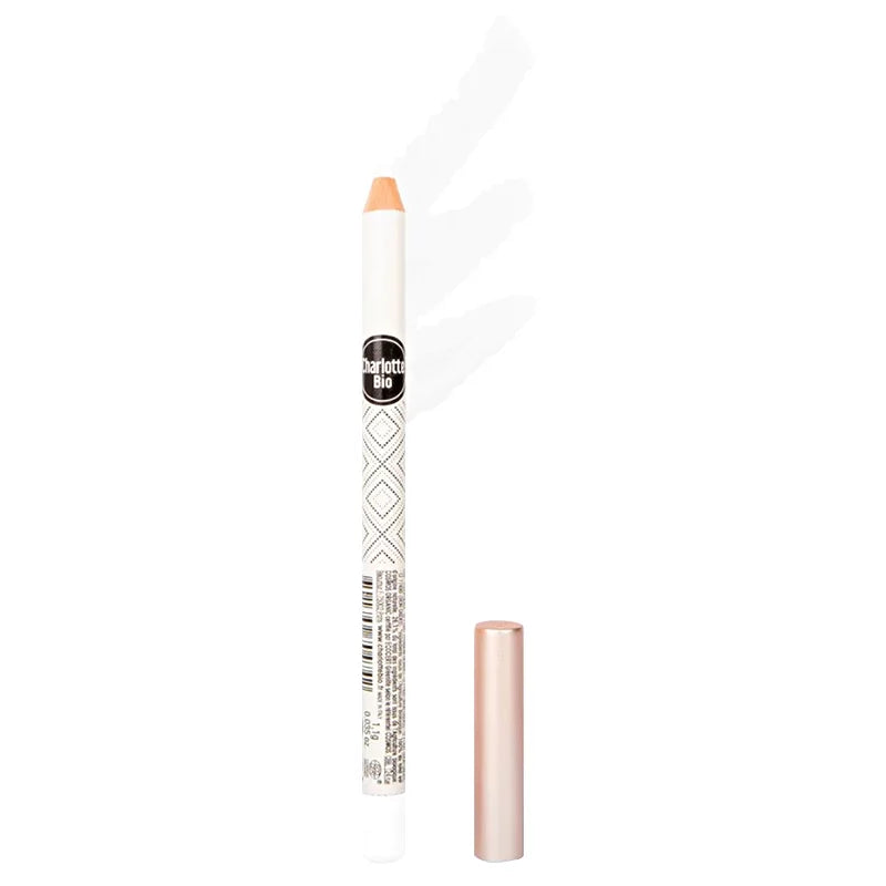 Augenstift mit langem Halt Leuchtendes Weiss BIO - 1.1g - Charlotte Bio