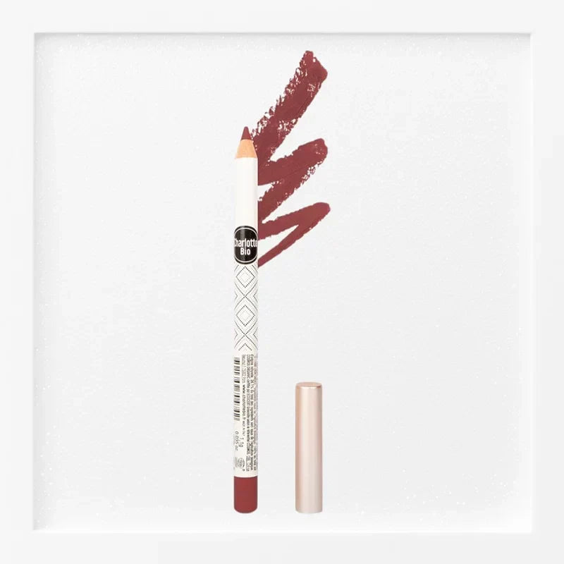 Lippenkonturenstift mit langem Halt Rot BIO - 1.1g - Charlotte Bio