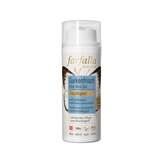 farfalla Aloe Vera Gurkenfrisches Feuchtigkeitsgel, NaTrue 50ml