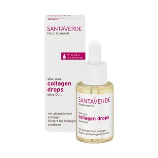 Santaverde aloe vera collagen drops ohne Duft, NaTrue 30ml