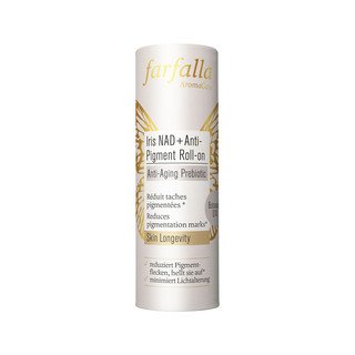 farfalla Anti-Pigment Roll-on Iris NAD+, Anti-Aging Prebiotic, NaTrue 10g