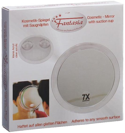 HERBA Spiegel Vergrösserung 7fach 15cm 2 Saugnäpfe