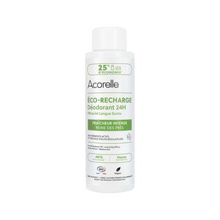 Acorelle Eco-Refill Roll-On Déodorant 24h Fraîcheur Intense, Cosmétique Bio - COSMOS ORGANIC 100ml