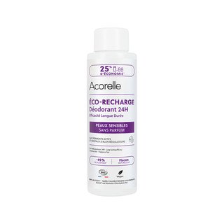 Acorelle Éco-Réfill Roll-On Déodorant 24h Peau Sensible, Cosmétique Bio - COSMOS ORGANIC 100ml