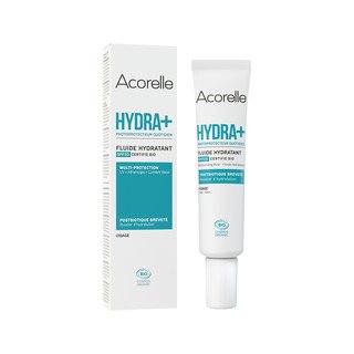 Acorelle Fluide hydratant pour le visage HYDRA+ SPF20, Cosmétique Bio - COSMOS ORGANIC 40ml