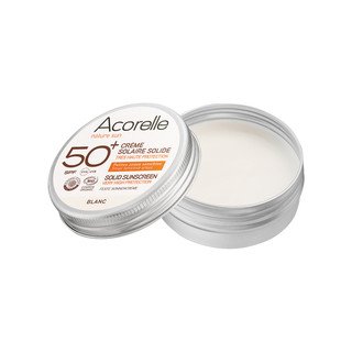 Acorelle Crème solaire Feste blanche SPF50+, Cosmétique Bio - COSMOS ORGANIC 20g