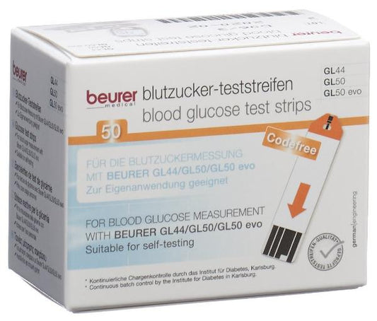 BEURER Teststreifen f GL44+GL50 mmol/L 2 x 25 Stk