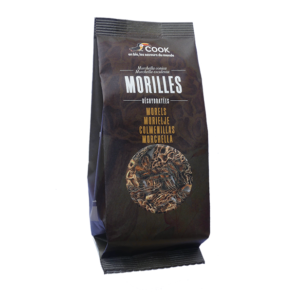 Morilles sachet coussin