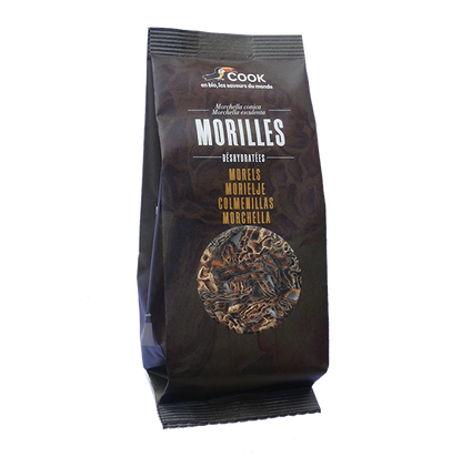 Morilles sachet coussin