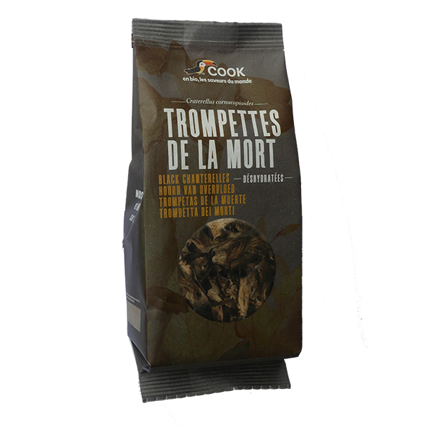 Trompettes de la mort sachet coussin