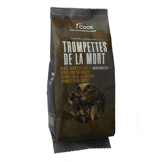 Trompettes de la mort sachet coussin