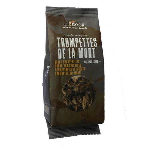 Trompettes de la mort sachet coussin