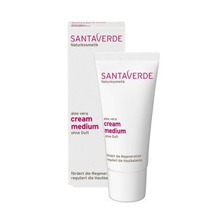 Santaverde aloe vera creme medium ohne Duft, NaTrue 30ml