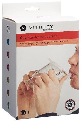VITILITY Becher HandyCup Institution transparent
