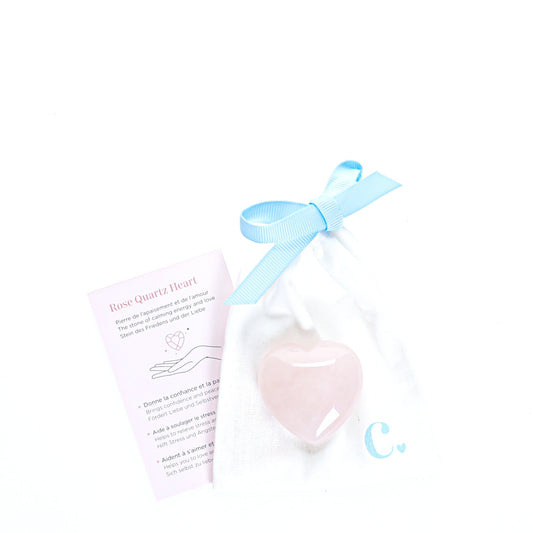 Cœur en Quartz Rose