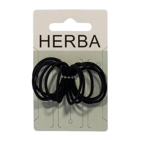 HERBA Haarbinder 3cm schwarz 12 Stk