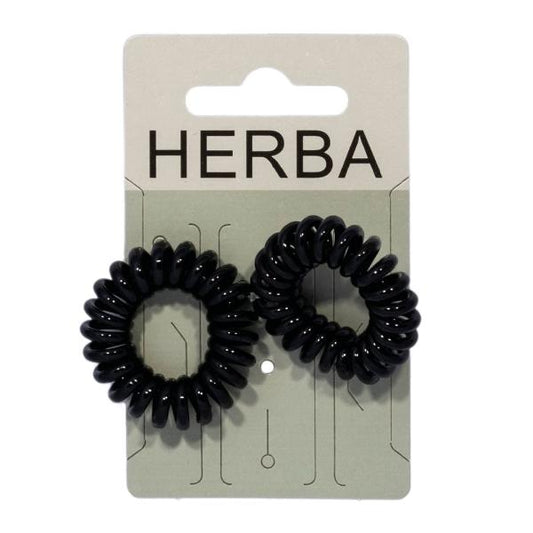 HERBA Haarbinder 3.8cm schwarz 2 Stk