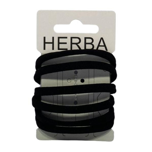 HERBA Haarbinder 5.6cm schwarz 6 Stk