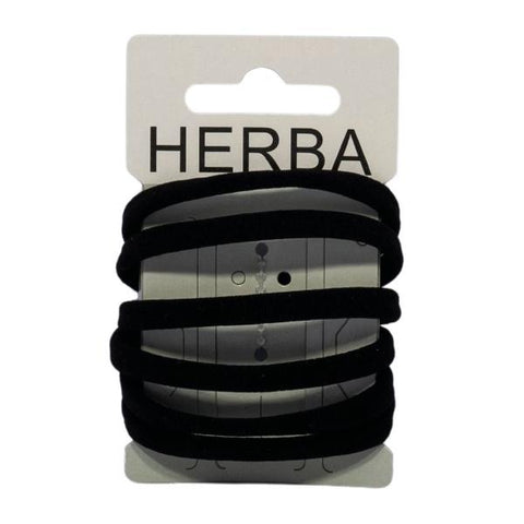 HERBA Haarbinder 5.6cm schwarz 6 Stk
