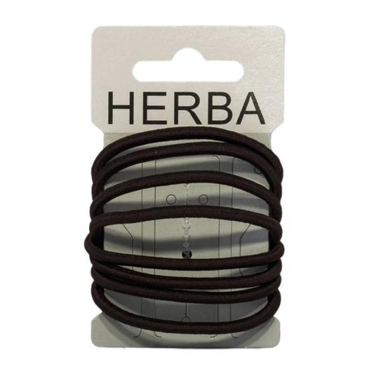HERBA Haarbinder 5cm braun 8 Stk