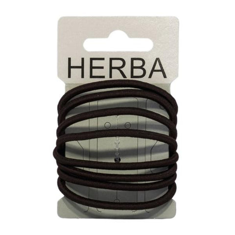 HERBA Haarbinder 5cm braun 8 Stk