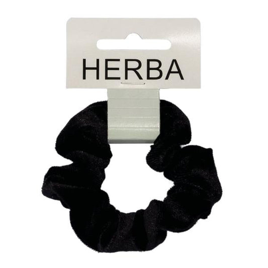 HERBA Scunci 9cm Samt schwarz