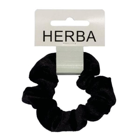 HERBA Scunci 9cm Samt schwarz