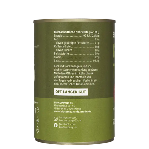 BIO COMPANY Geschälte Tomaten 400g