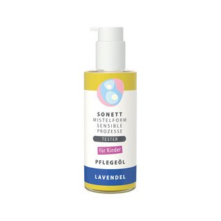 SONETT tester olio per la cura del bambino alla lavanda, cosmetico naturale 145 ml