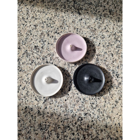 Support pour bâtons d'encens en céramique violet