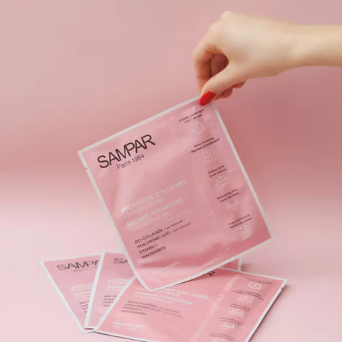Sampar Masque Hydrafuse Collagène 4h (4 pc)