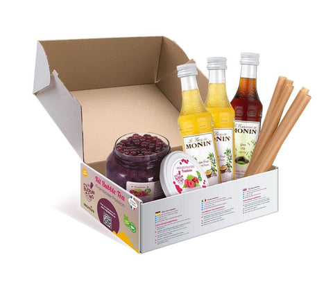 Monin Passion Himbeer-Bubble Tee-Set