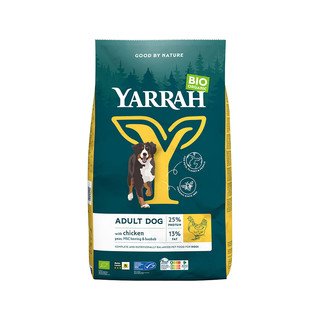 YARRAH Hundefutter Adult Dog Huhn & Hering, mit Erbsen & Baobab, EU Bio 2 kg
