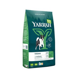 YARRAH Hundefutter Vegan Soja, mit Mais, Reisprotein & Lupinen, EU Bio 10 kg
