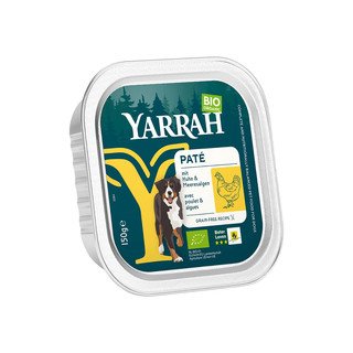 YARRAH Hundefutter Paté Huhn, mit Meeresalgen, EU Bio 150 g