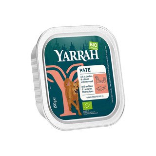 YARRAH Hundefutter Paté mit Huhn & Lachs, EU Bio 150 g