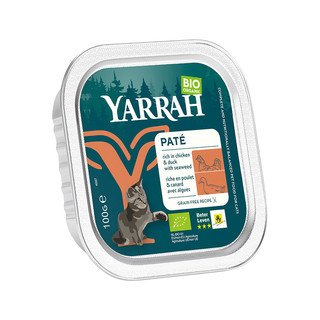 YARRAH Katzenfutter Bio Paté Huhn & Ente, EU Bio 100 g