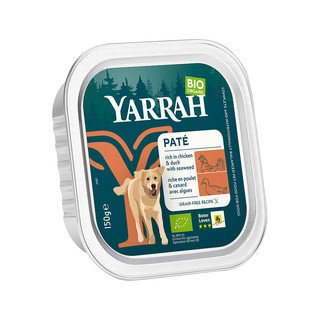 YARRAH Hundefutter Bio Paté mit Huhn & Ente, EU Bio 150 g