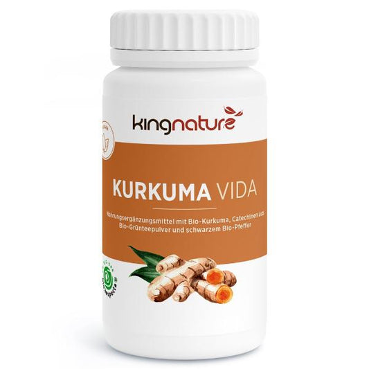 KINGNATURE Capsule di Curcuma Vida (Bio) 72 pezzi