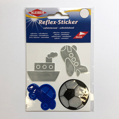 Kleiber Reflex-Sticker Auto/Schiff/Flugzeug/Fussball