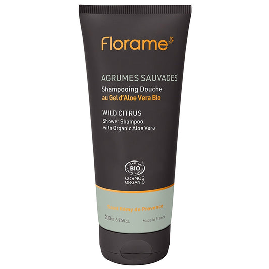 Florame - Wildes Zitrus-Duschshampoo 200 ml COSMOS - Erfrischende Zitrusreinigung für lebendiges Haar