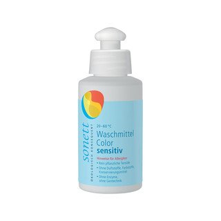 SONETT Detergente sensibile al colore, bottiglia campione, Prodotto Nature Care 120 ml