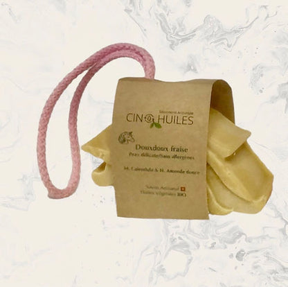 Douxdoux papillon fraise en corde