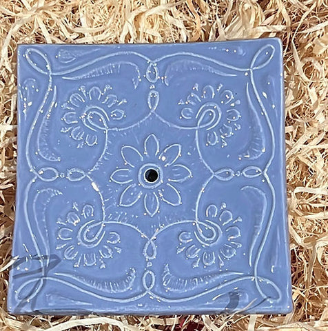 Keramikseifenset „Das violette Quadrat“