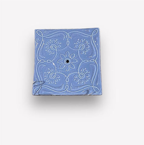 Keramikseifenset „Das violette Quadrat“