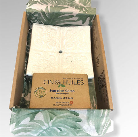 Porte savon + savon