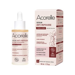 Sérum retardateur de la repousse des cheveux Acorelle, Cosmébio Cosmétique naturel 50 ml